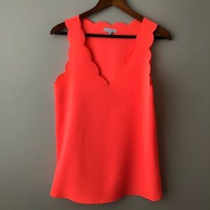 Jun & Ivy Scalloped Tank